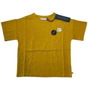 The Sunday Collective Boys Honey Yellow T-Shirt Size 4Y Basic Tee Mustard Color